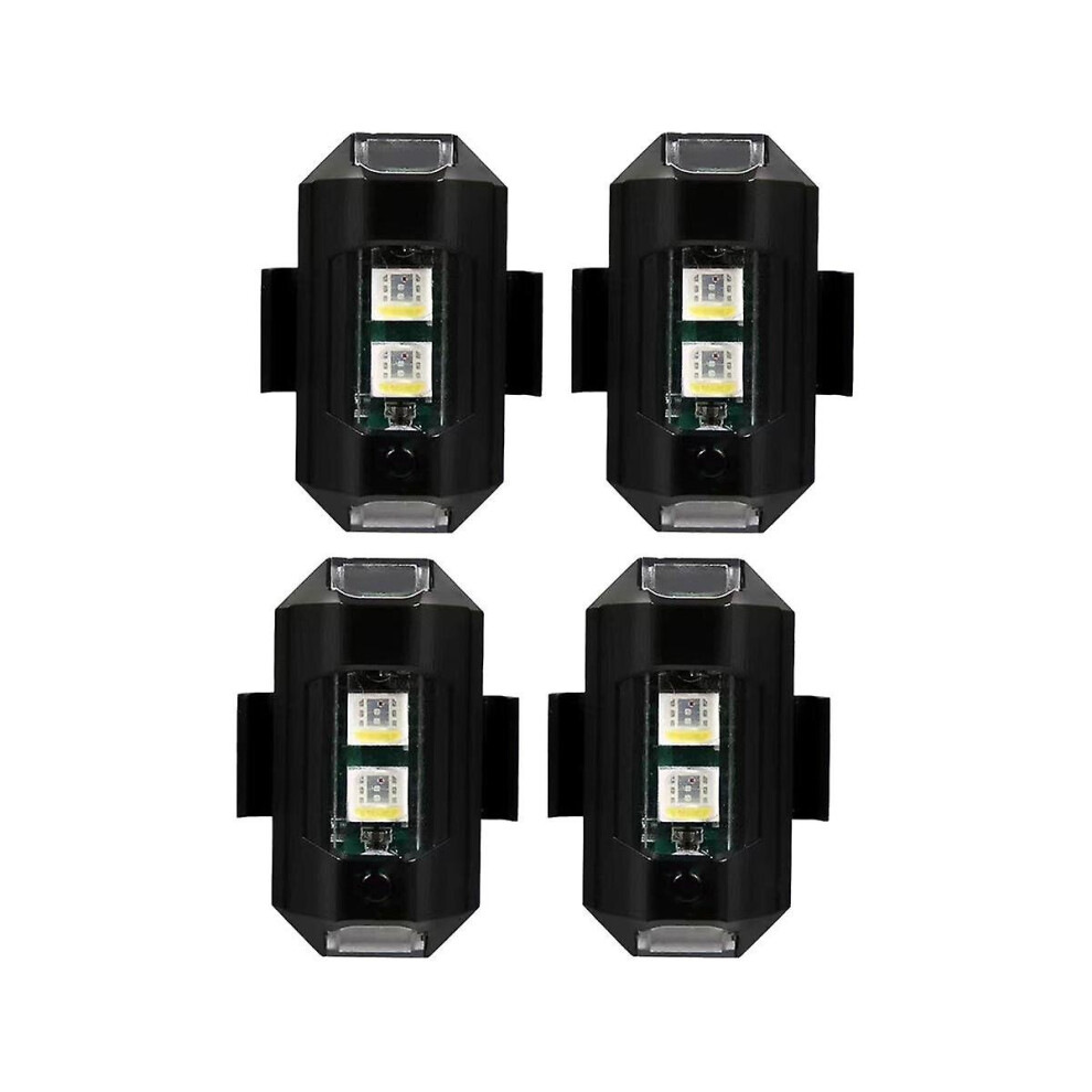 4 Pcs 7 Colors Drone Strobe Light Usb Led Anti-collision Bike Tail Drone Night Fly Mini Signal Flas
