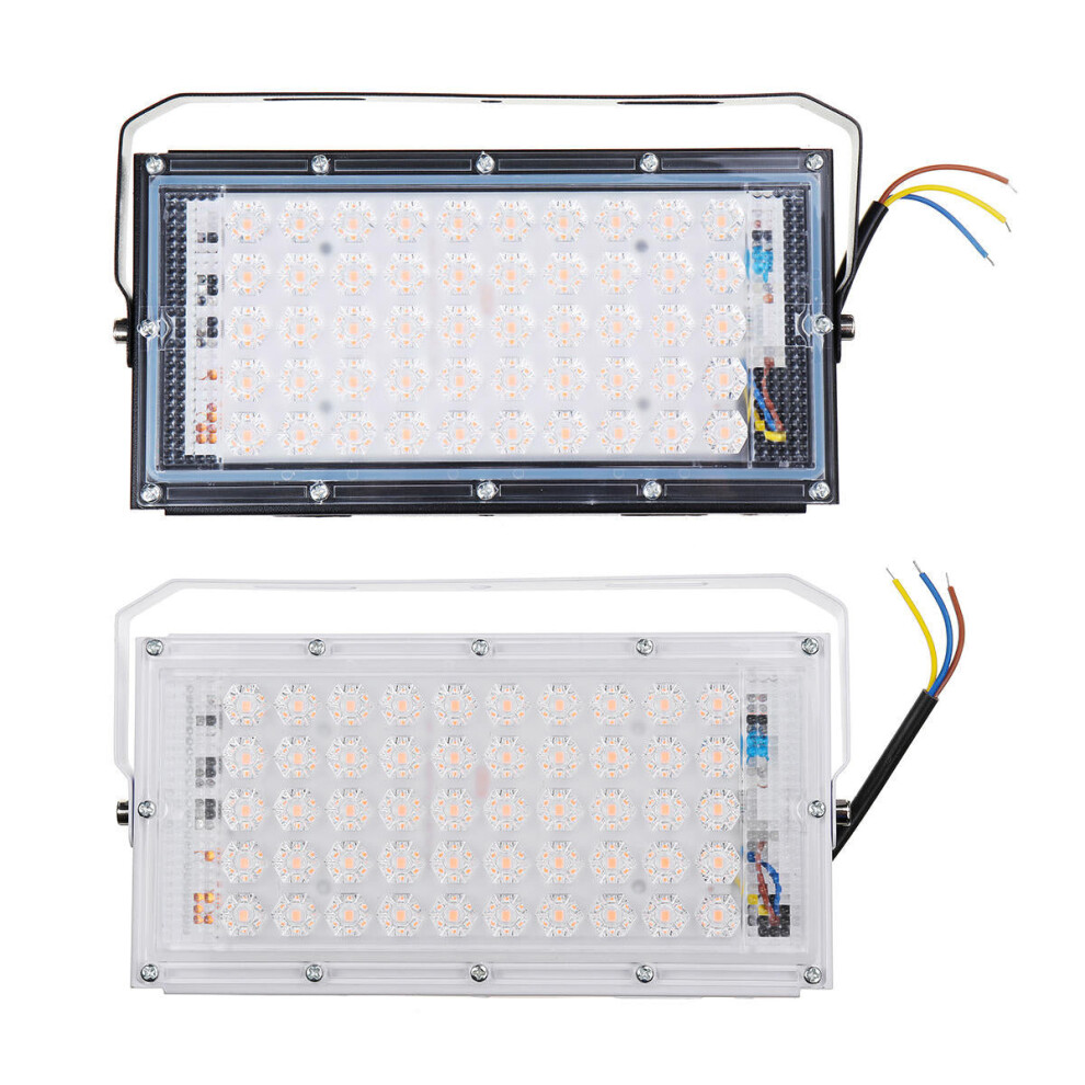 (Black) Full Spectrum 50 LED Grow Light Flood Lighting Lamp for Plants