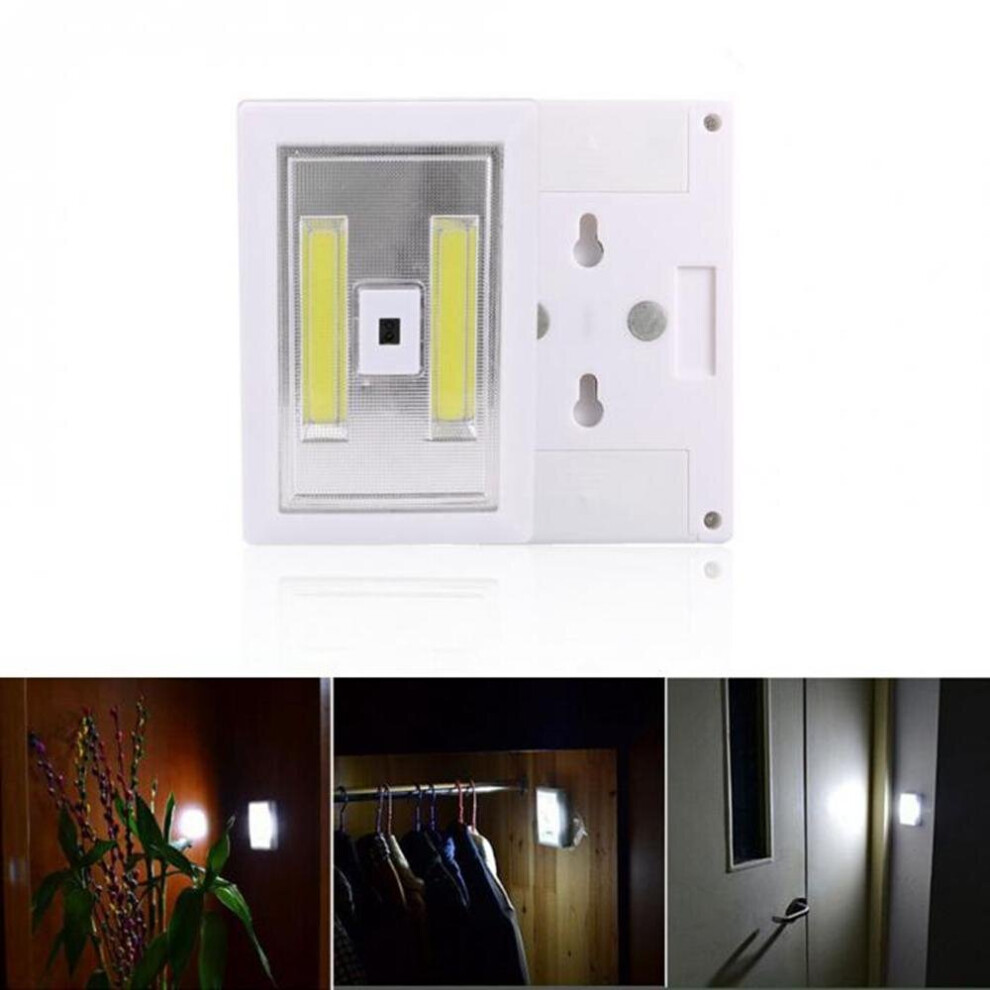 3W COB LED Hand Wave Sensor Night Light Battery Power Magnet Emergency Lamp For Wall Bedroom Cabinet