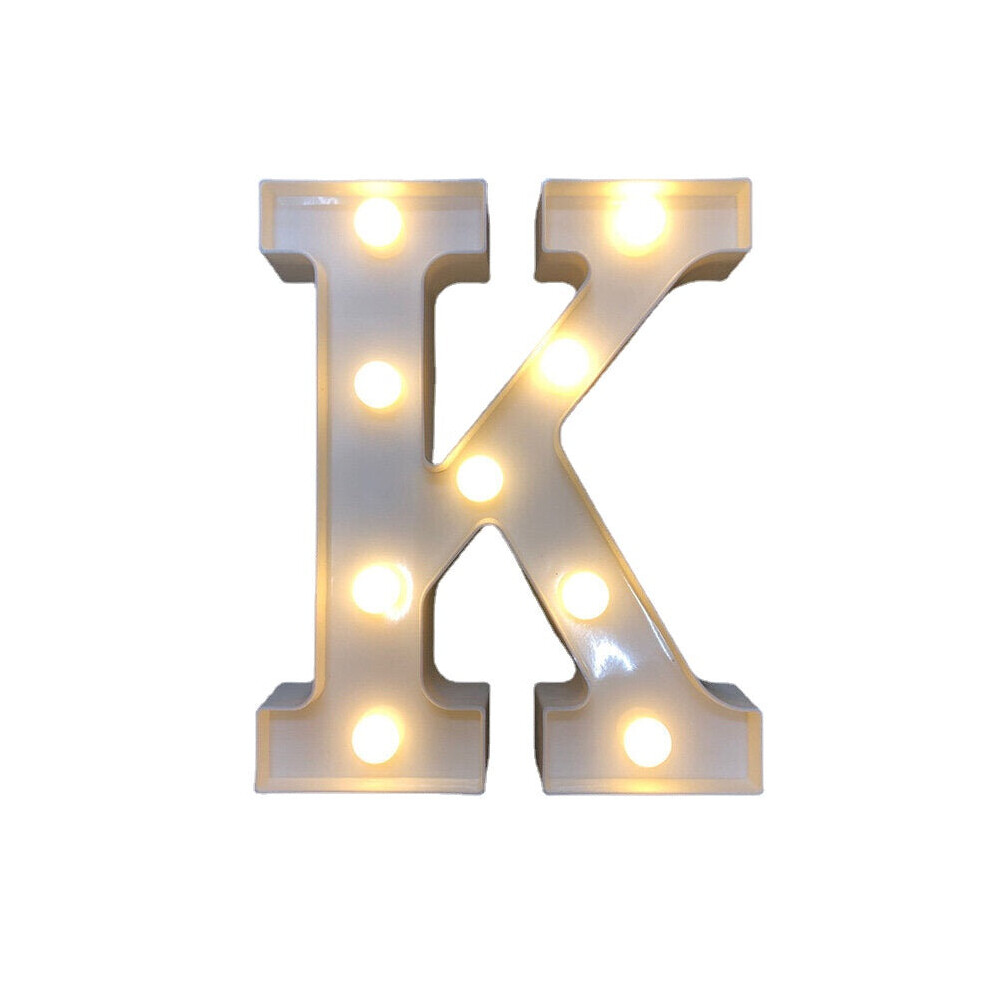 (K) LED English Letter And Symbol Pattern Night Light Home Room Proposal Decor Creative Modeling Lights For Bedroom Birthday Party