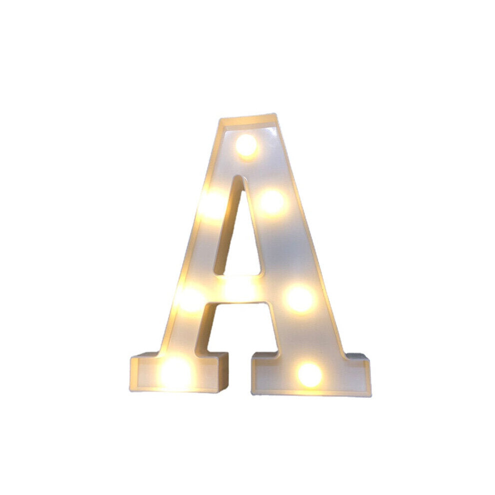 (A) LED English Letter And Symbol Pattern Night Light Home Room Proposal Decor Creative Modeling Lights For Bedroom Birthday Party