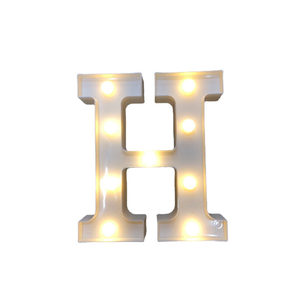 (H) LED English Letter And Symbol Pattern Night Light Home Room Proposal Decor Creative Modeling Lights For Bedroom Birthday Party