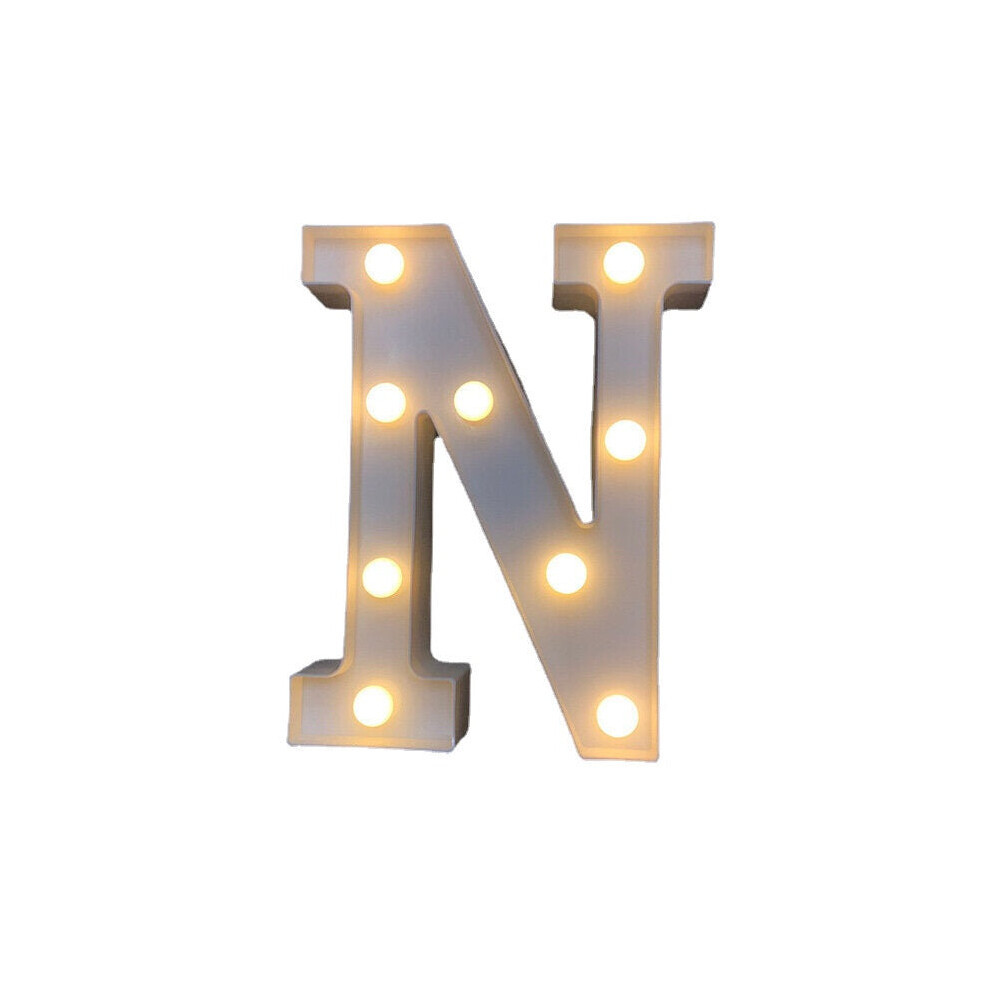 (N) LED English Letter And Symbol Pattern Night Light Home Room Proposal Decor Creative Modeling Lights For Bedroom Birthday Party