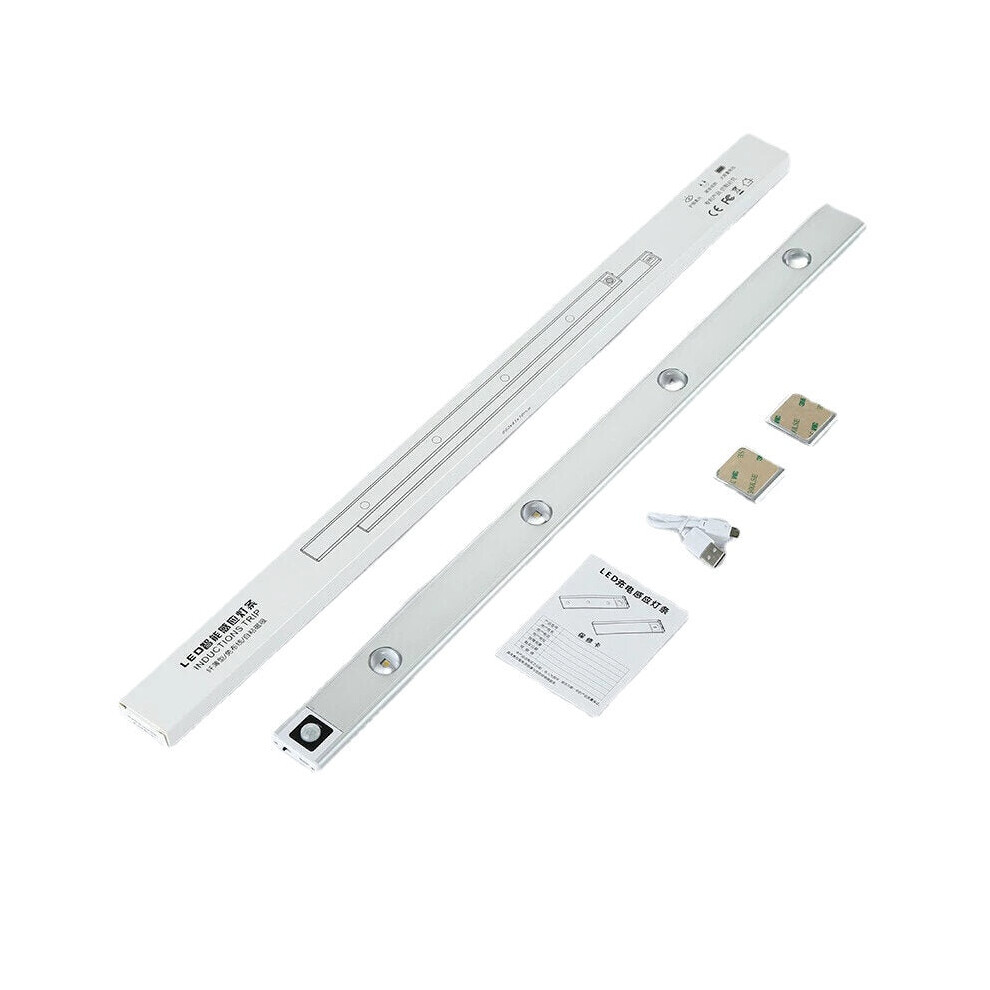 (Induction, 40cm) 30/40/60/80CM Smart Human Body Sensor LED Cabinet Light Intelligent Ultra-thin LED Wardrobe Light USB Charging Punch-free Small Night Light