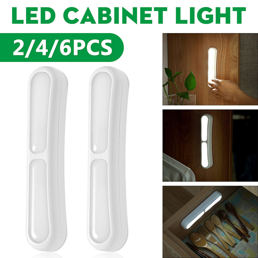 (4pcs) 2/4/6Pcs LED Night Light Cabinet Stair ClosetLamp Closet Light Bedroom Wall Bulb
