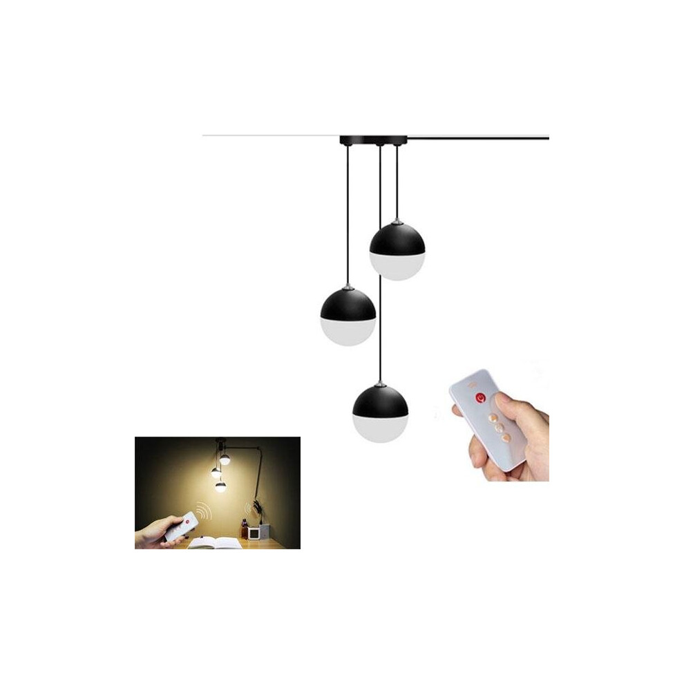 (warm white remote control type) Modern 3 Wind Bell Balls LED USB Ceiling Reading Light Living Room Study Bed Decorative Night Lamp-image-OPC-PCJVZP5-NEW