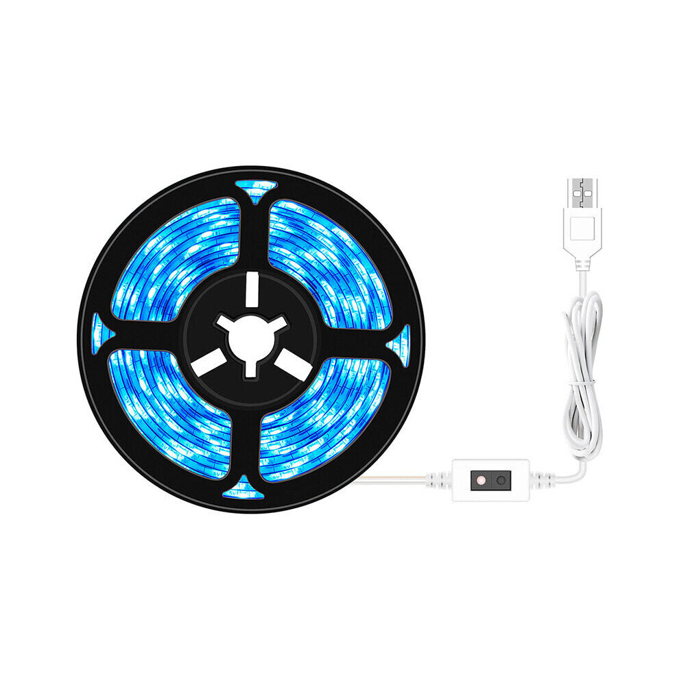 (2M, Waterproof) USB Hand Scan Sensor Grow Light Strip Waterproof Grow Light Ice Blue Spectrum 0.5M 2M 3M LED Phyto Lamp