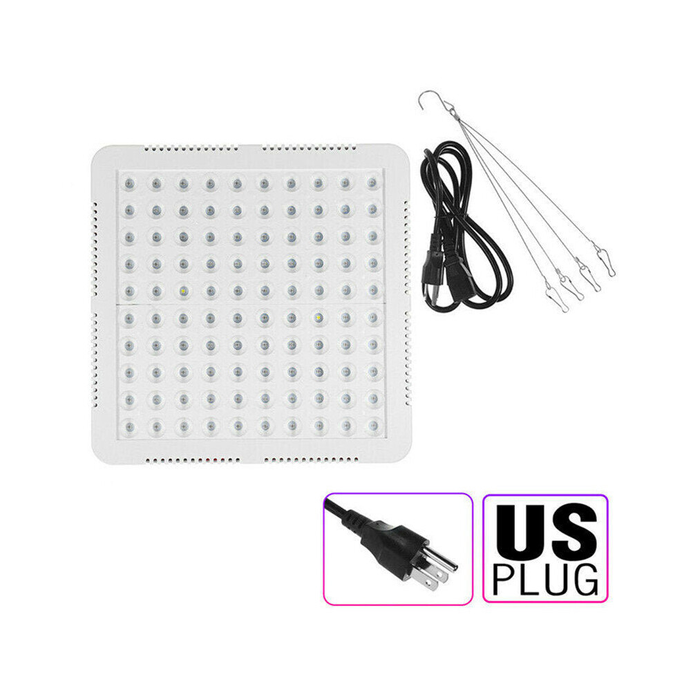 (US Plug) LED Grow Light Hydroponic Full Spectrum Indoor Plant Flower Bloom IP66