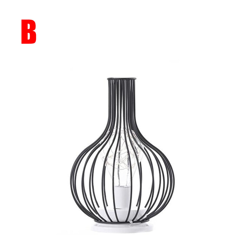 (Type B) Table Lamps Bedroom Living Room LED Bedside Light Modern Art Bed Lamp Night Light Office Desktop Decoration