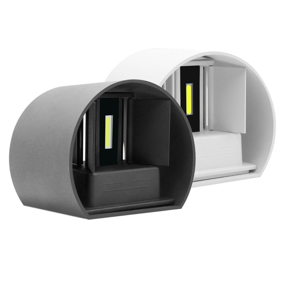 (White, Warm Light) Modern 12W COB LED Adjustable Up Down Wall Lamp Waterproof IP65 for Outdoor Indoor Living room-image-OPC-PCJW2D2-NEW