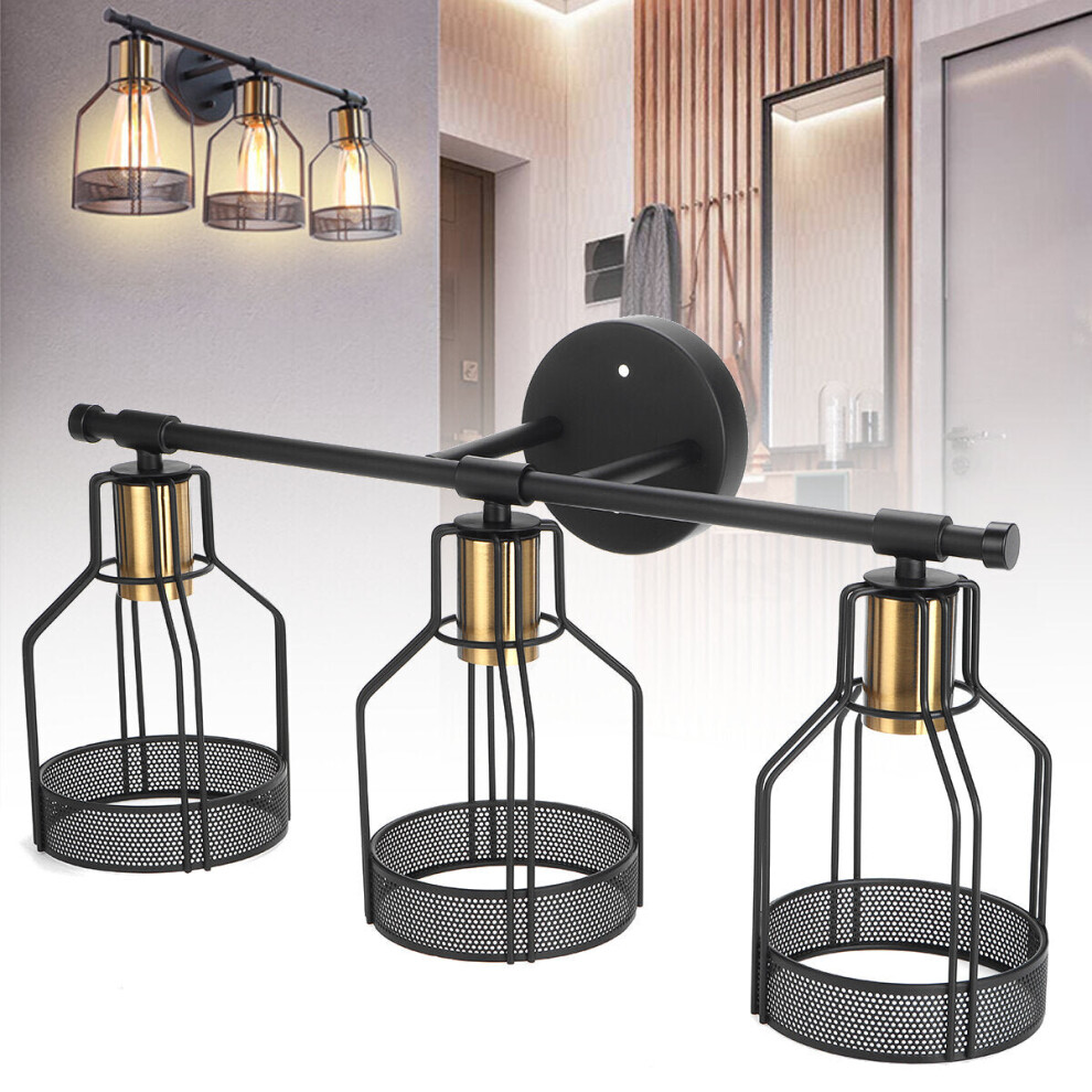 Industrial Style Hanging Lamp Pendant Lampshade Light Cover Pipe Vintage Cafe Without Bulbs