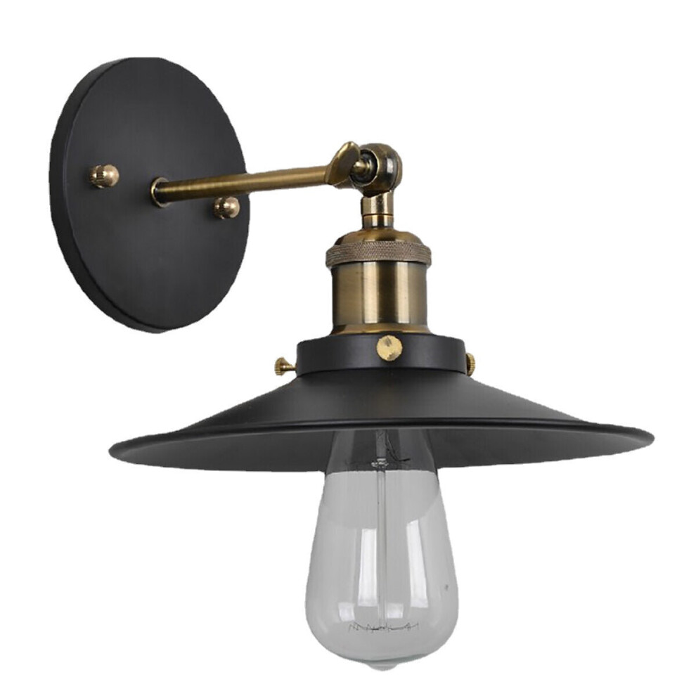 Vintage Industrial Wall Lamp Wrought Iron Indoor Corridor Hanging Ceiling Light Lampshade AC220V