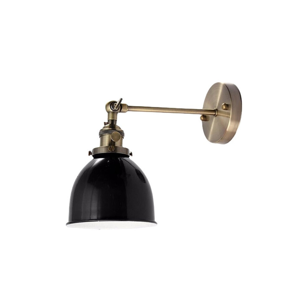 (Black) Modern Vintage Sconce Edison Wall Light Bulb Lamp shape Cafe Bar Coffee