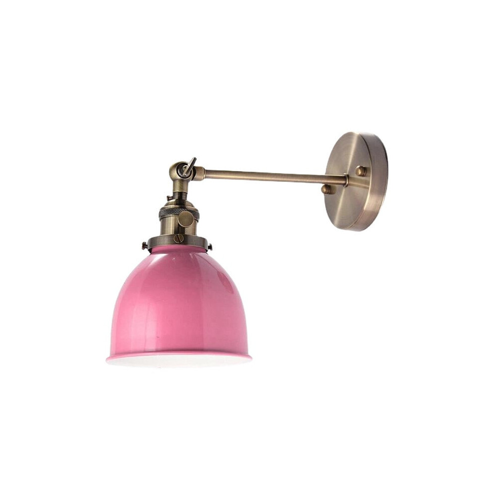 (Pink) Modern Vintage Sconce Edison Wall Light Bulb Lamp shape Cafe Bar Coffee