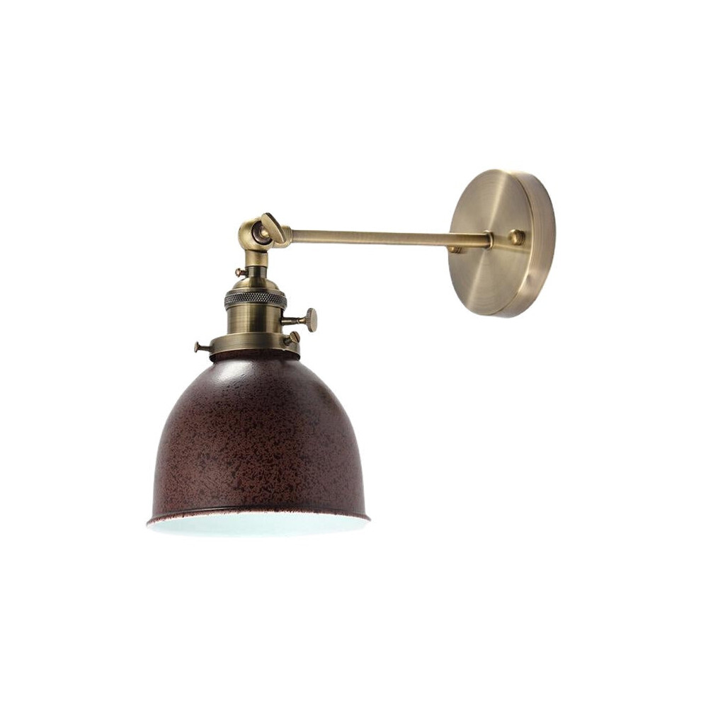 (rust color) Modern Vintage Sconce Edison Wall Light Bulb Lamp shape Cafe Bar Coffee