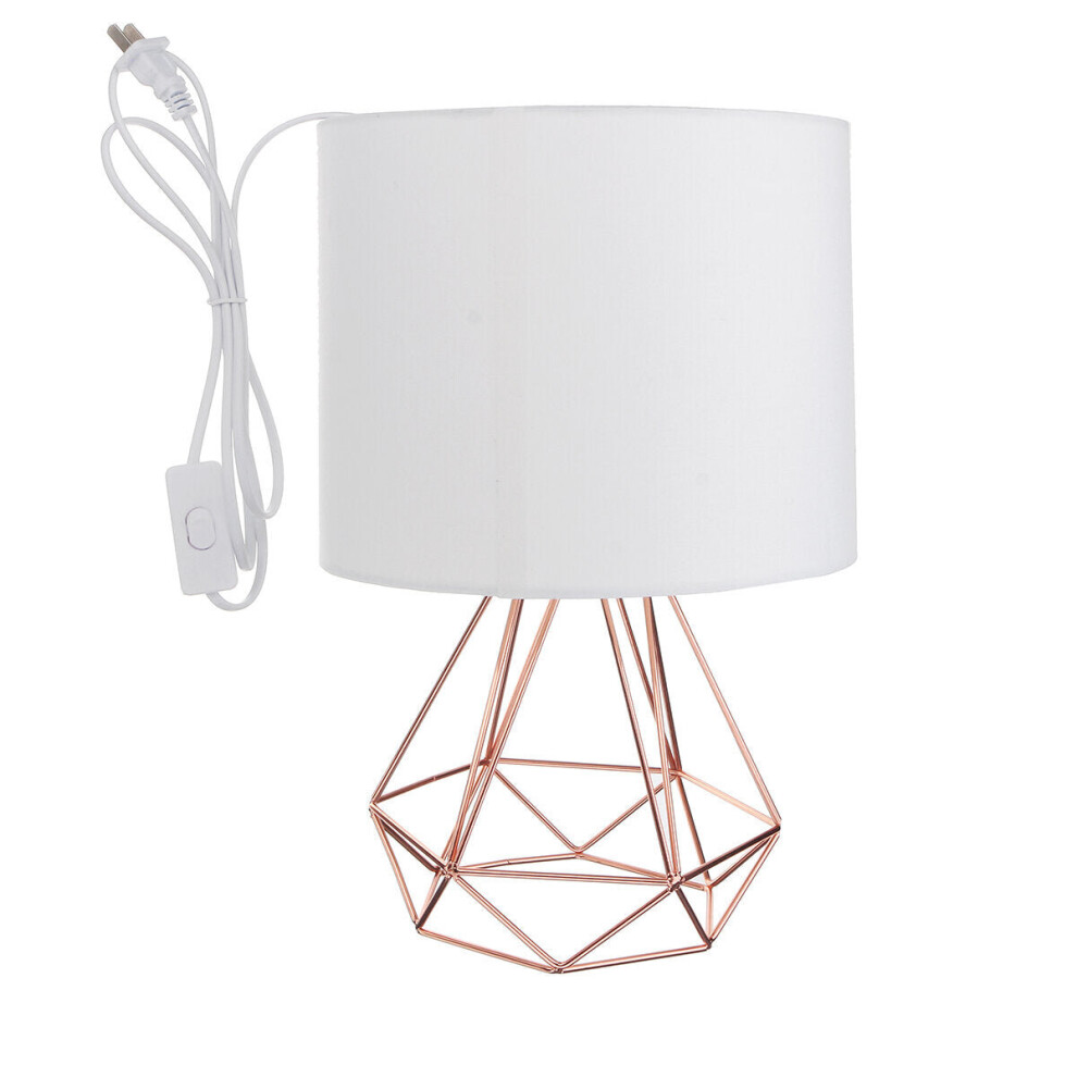 (Type B) Hollowed Out Modern Living-room Bedroom Bedside Table Lamp Desk Lamp With Shade