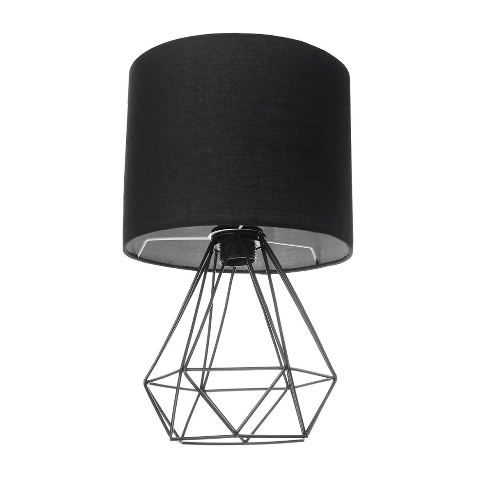 (Type C) Hollowed Out Modern Living-room Bedroom Bedside Table Lamp Desk Lamp With Shade