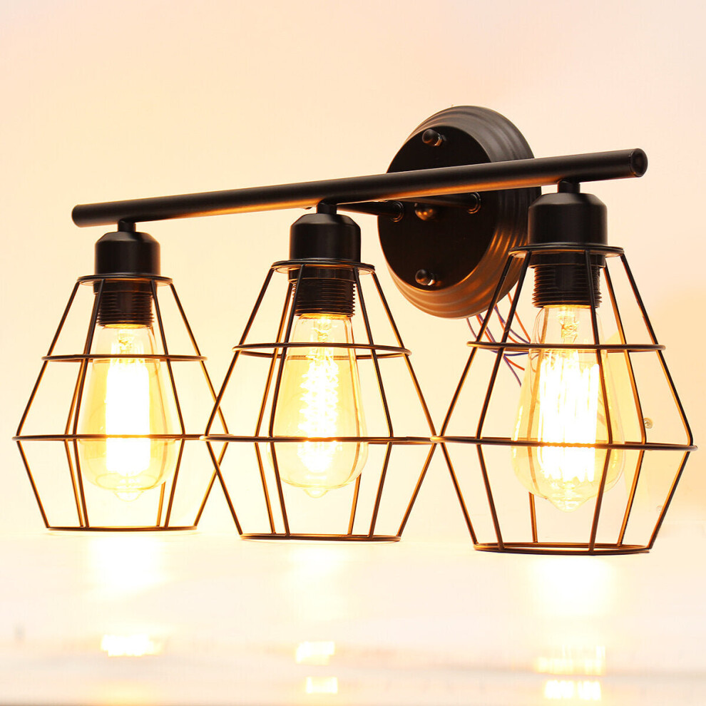 85-240V Bathroom Vanity Light Mirror Front Wall Sconce Industrial Farmhouse Wall Lamp Without Bulbs