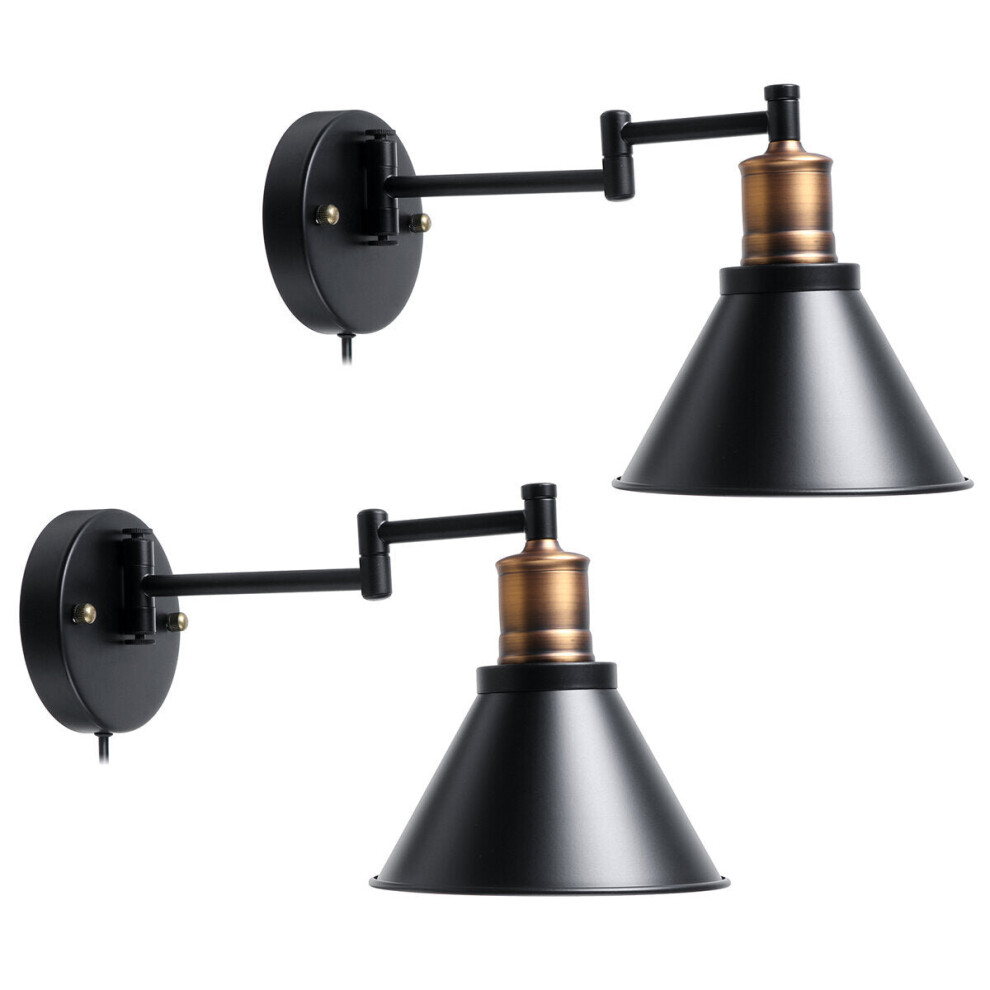 (2pcs) 1/2Pcs 220V Adjustable LED Wall Light Lampshade Lamp Cover Holder Fixture Dinning Room Without Bulb