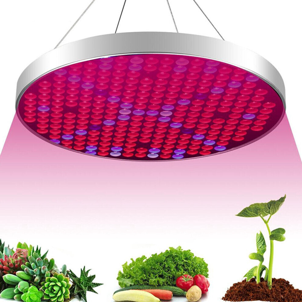 (EU Plug) AC85-265V 35W UFO 250LED Grow Light Full Spectrum Growing Lamp for Indoor Plants Flower Seeding Hydroponic Greenhouse