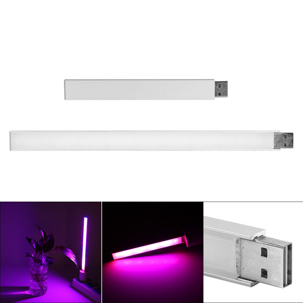 (3W) 5V LED Grow Light USB Red & Blue Hydroponic Plant Growing Light Bar for Desktop Plant Flower Growing