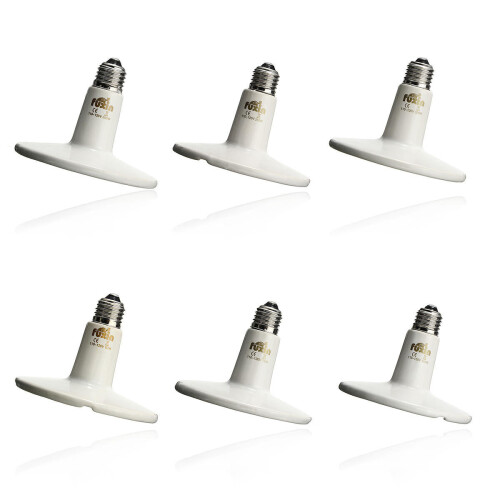 Diameter125MM White Infrared Ceramic Emitter Heat Light Lamp Bulb For Reptile Pets Brooder AC110V 2