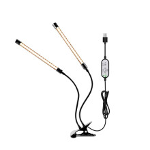 (2 Heads) DC 5V 9W 18W 27W 36W 80 LED Grow Light with Timer Desktop Clip Full Spectrum PhytoLamps for Plants Flowers Grow Box
