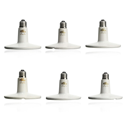 Diameter125MM White Infrared Ceramic Emitter Heat Light Lamp Bulb For Reptile Pets Brooder AC110V 1