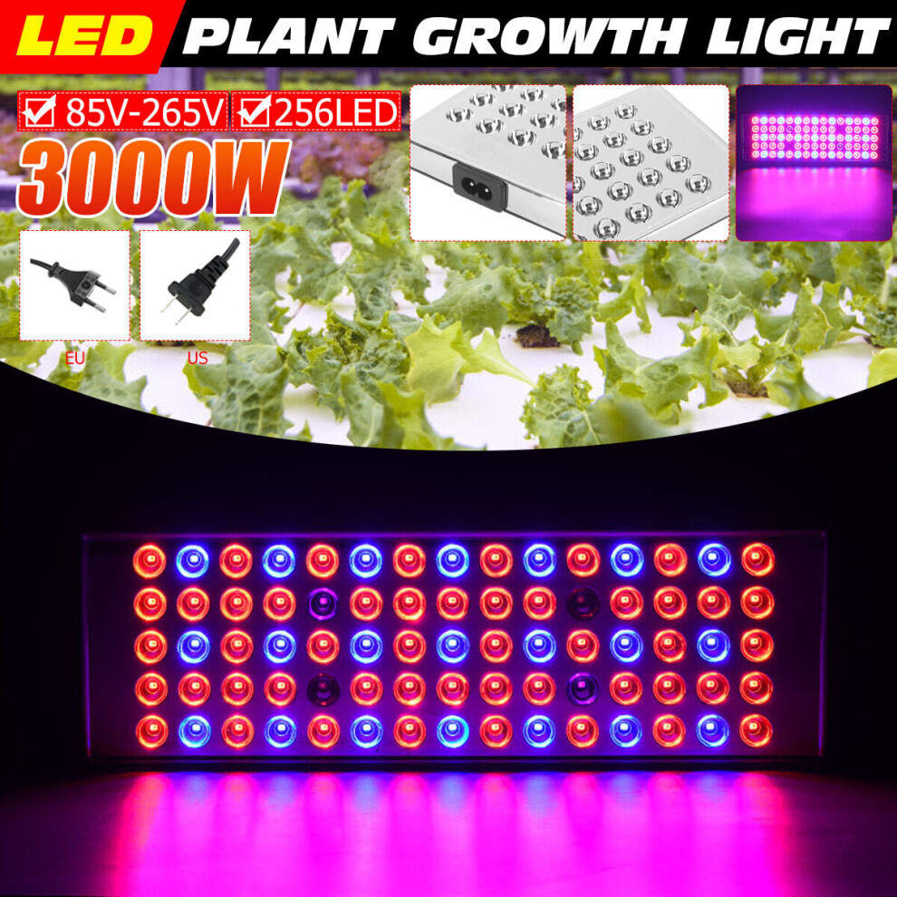 (EU Plug) 800W LED Grow Light Full Spectrum Growing Plant Lamp For Hydroponics Veg Indoor