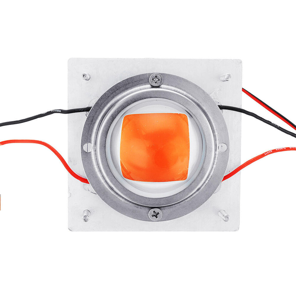 (Pink) 50W White / Pink Color Full Spectrum COB Grow Light Kit Chip Heat Sink LED Lens Module AC170-300V
