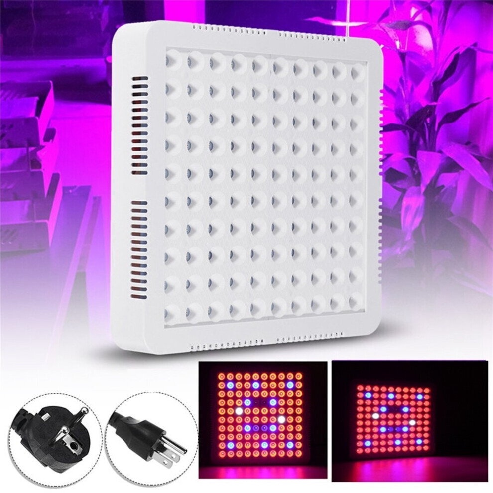 (EU Plug) 300W LED Grow Light Hydroponic Full Spectrum For Veg Flower Indoor Plant Seeds