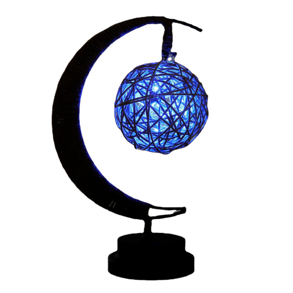 (Blue) 3D LED Night Lights Wishing Table Lamp Battery Decorative Party Home Christmas Decorations Clearance Christmas Lights