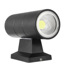 (White) 6W Up Down Dual Head COB LED Wall Light Sconce for Indoor Outdoor Waterproof Lamp