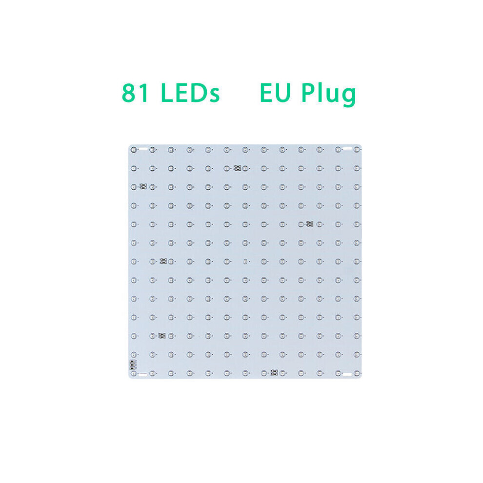 (81LED EU Plug) 169/81 LED Plant Grow Light Full Spectrum Indoor Veg Flower Hydroponic Lamp 85-265V