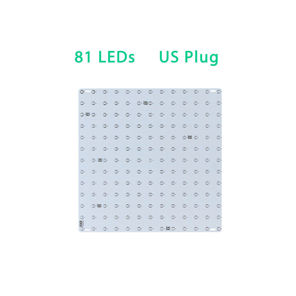 (81LED US Plug) 169/81 LED Plant Grow Light Full Spectrum Indoor Veg Flower Hydroponic Lamp 85-265V