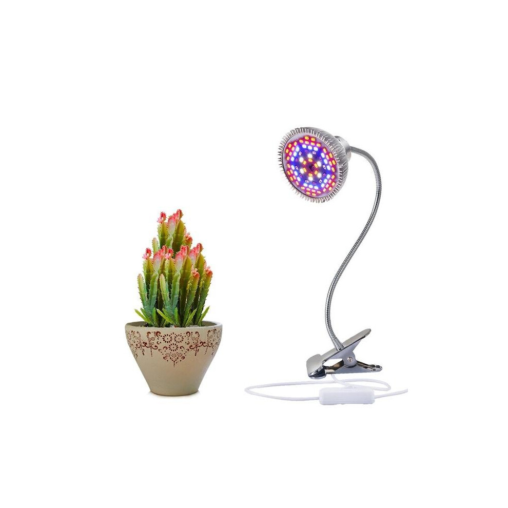 15W Full Spectrum 78 LED Clip Grow Light Flexible Desk Lamp for Indoor Plant Greenhouse AC100-240V