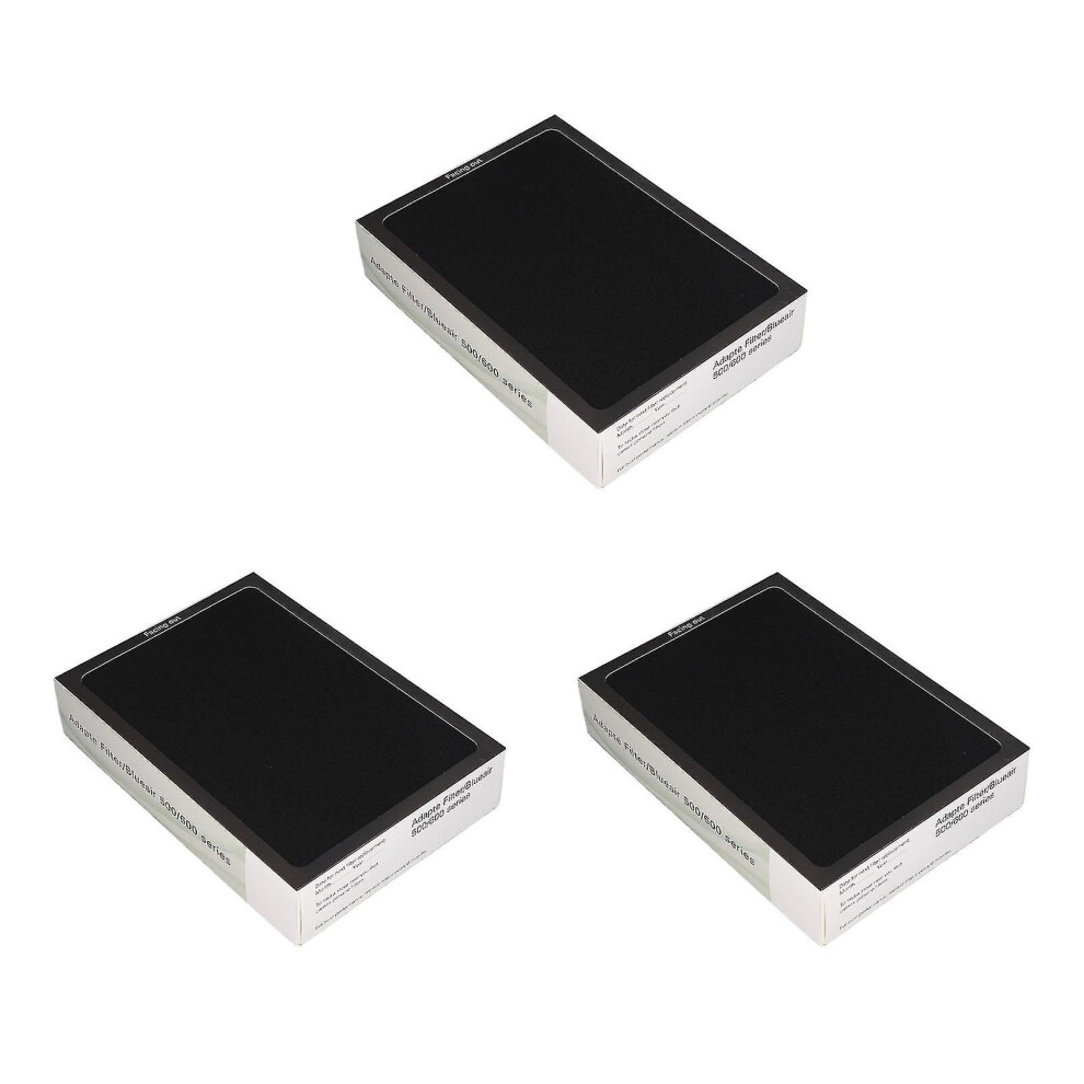 3 Pcs Air Purifier Filter Efficient Powerful Disposable Particle Filter Compatible With Blueair 500 600 Series