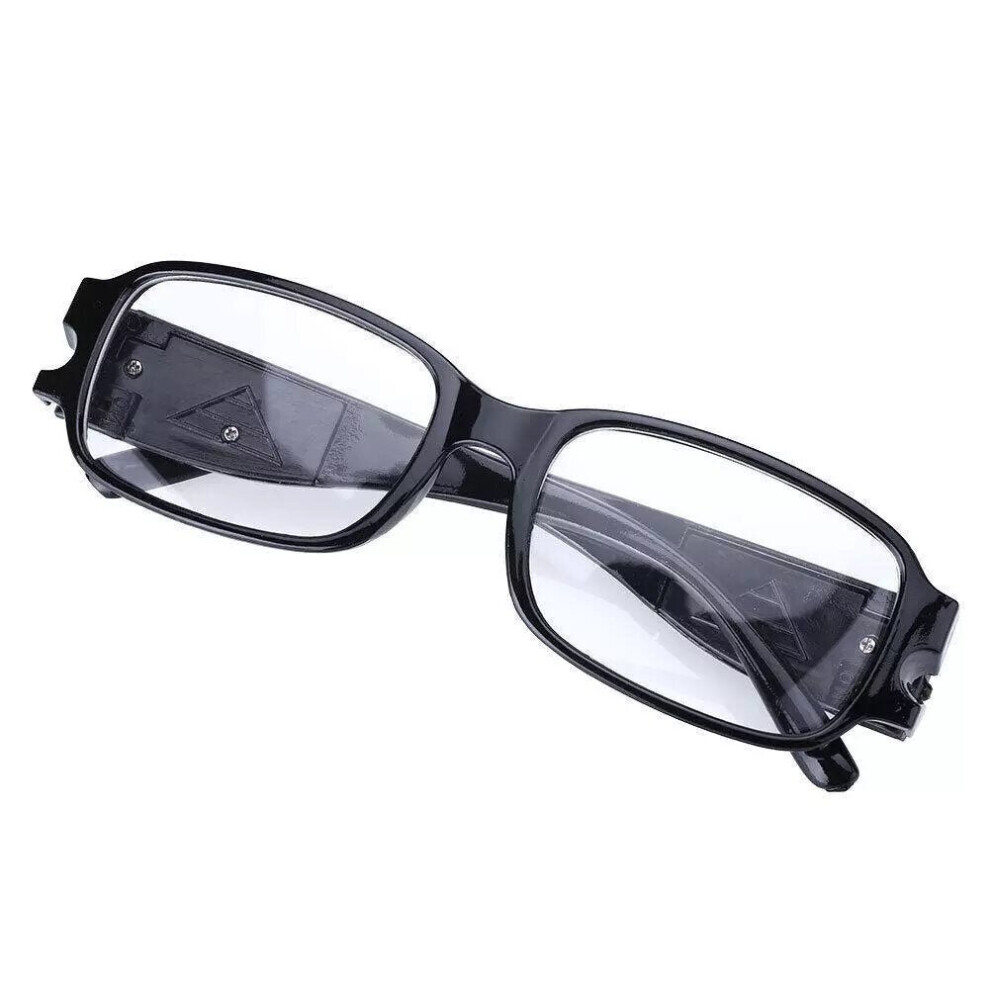 (Plain glass) Multi Strength Reading Glasses LED Man Woman Unisex Eyeglasses Spectacle Diopter Magnifier Light Up Night Presbyopic Glasses