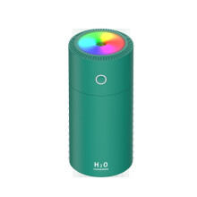 (Green) 310ML Multi-color USB Nano-fine Car Humidifier Mute Atomization Marquee Humidifier for LivingRoom Restaurant Bedroom