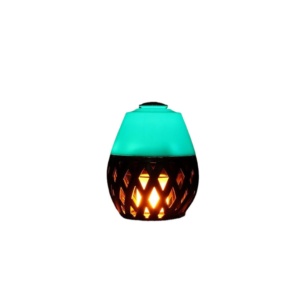 (EU Plug) Colorful LED Torch Flame Flicker Night Light Humidifier Aroma Oil Diffuser Air Purifier