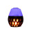 (EU Plug) Colorful LED Torch Flame Flicker Night Light Humidifier Aroma Oil Diffuser Air Purifier 11