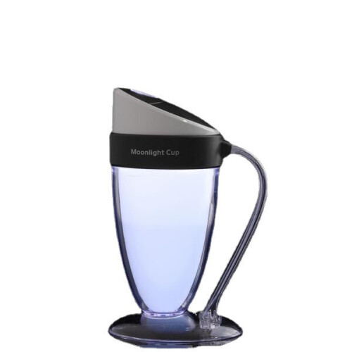 (Black) Portable USB Mini Moonlight Cup Humidifier Air Light Face Diffuser Fresher Mist Maker