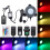 (EU Plug) Aquarium Fish Tank RGB 6 LED Bubble Light Underwater Remote Controller 3