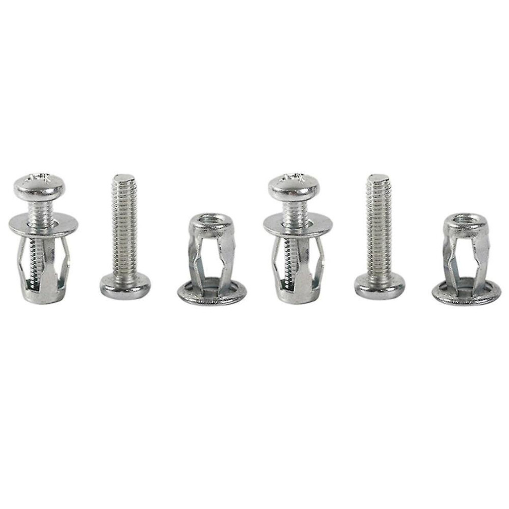 40 Pcs M6x25 Jack Nuts Car Metal Screw Petal Nuts With Screw For Hollow Wall Iron Skin