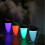 (Black) Portable USB Mini Moonlight Cup Humidifier Air Light Face Diffuser Fresher Mist Maker 6