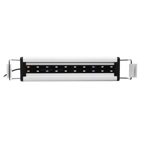 (US Plug) 6W 20 LED Aquarium Fish Tank Light Panel Blue+White Lamp Adjustable Aluminum 1