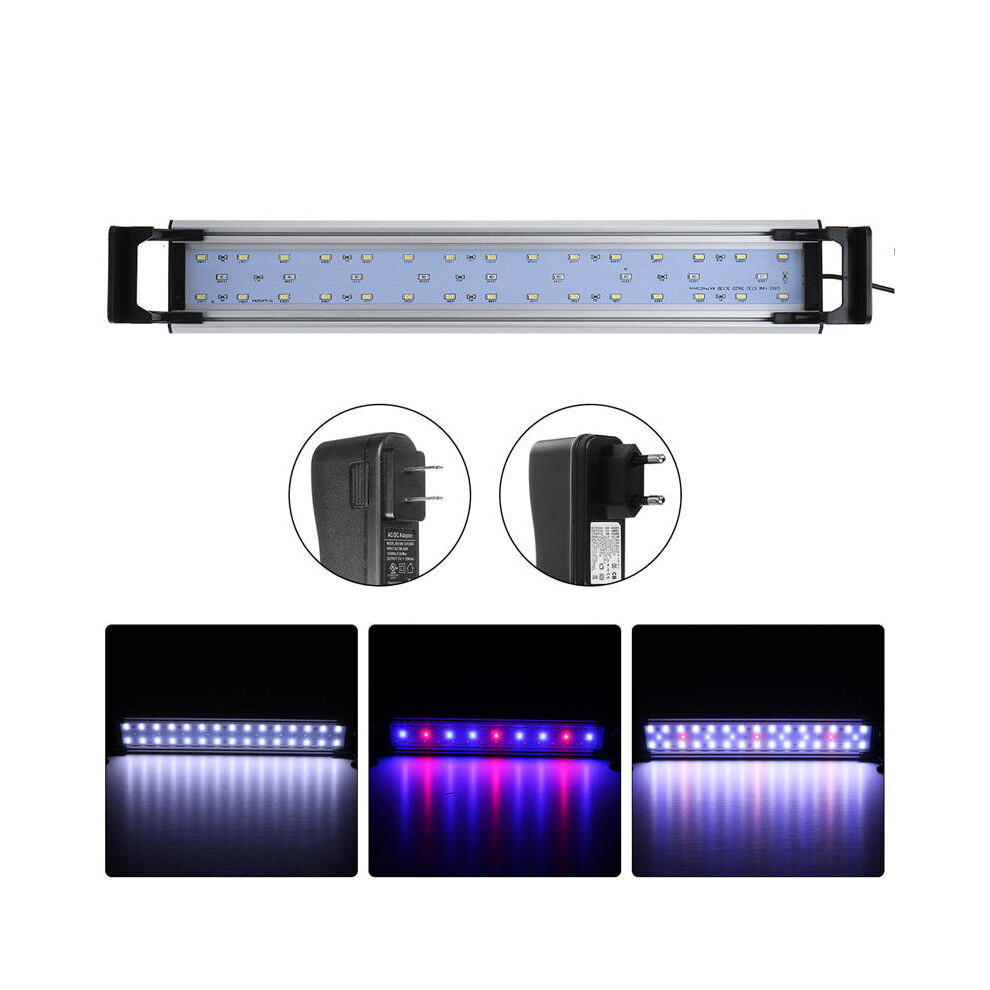 (EU Plug) 16W 60cm LED Aquarium Fish Tank Timing Fish Lights Submersible Plant Grow