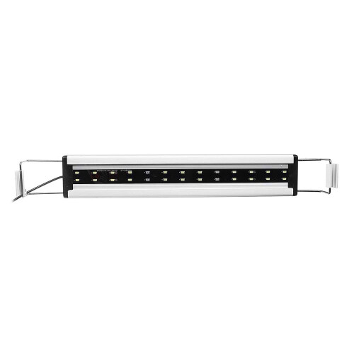 (EU Plug) 8W 26 LED Aquarium Fish Tank Light Panel Blue+White Lamp Adjustable Aluminum 1