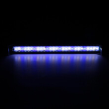 (US Plug) 30cm 27 LED Fish Tank Aquarium Light White Blue Lamp Clip on Waterproof Bar AC110-240V