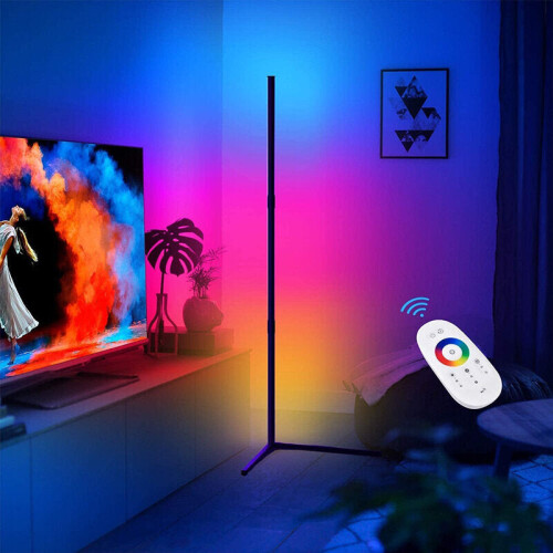 (Type A) Floor Lamp Modern RGB Remote LED Floor App Corner Standing Lamp 2